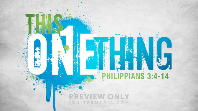 this one thing