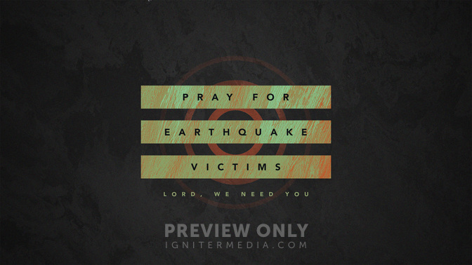 pray for earthquake victims