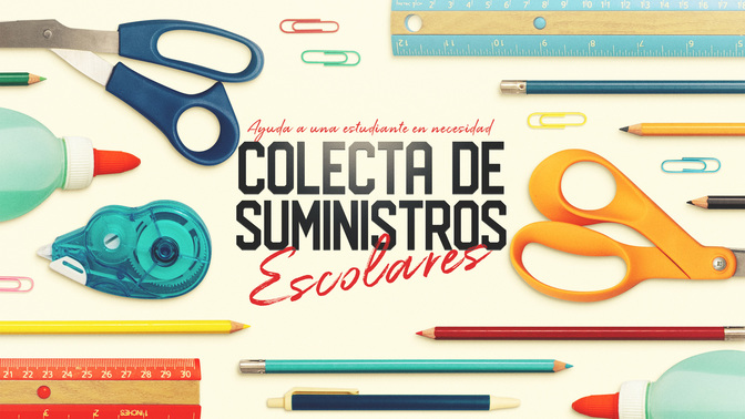 colecta de suministros escolares