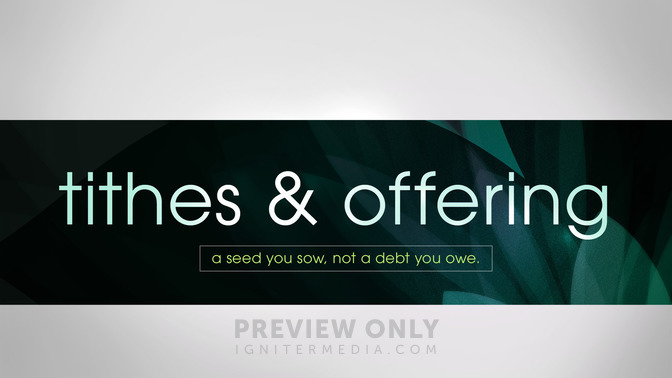 elegant leaves - tithes & offering