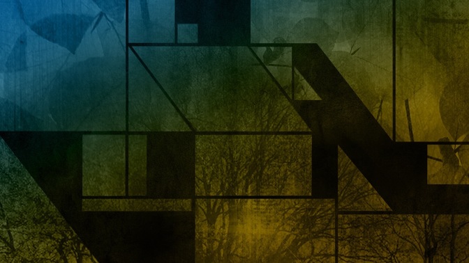 geometrical green yellow