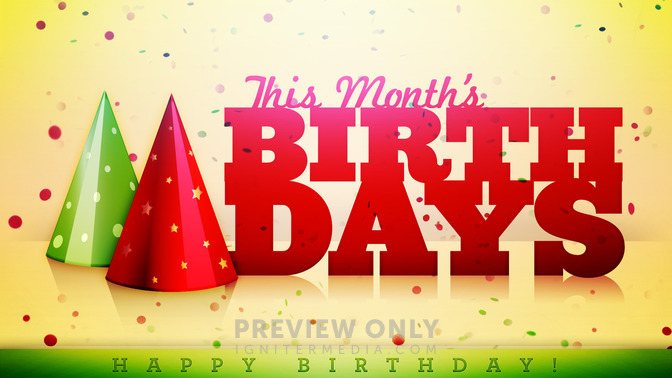 this months birthdays