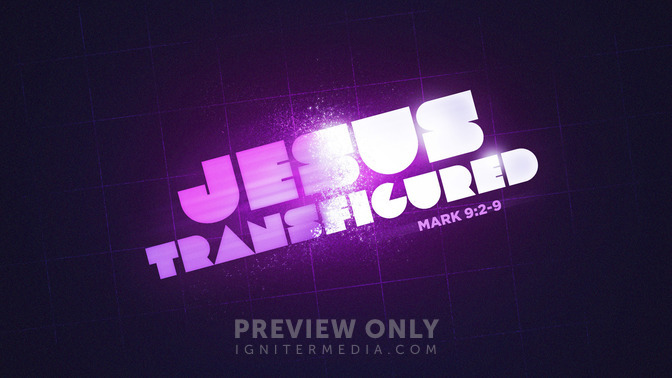 jesus transfigured