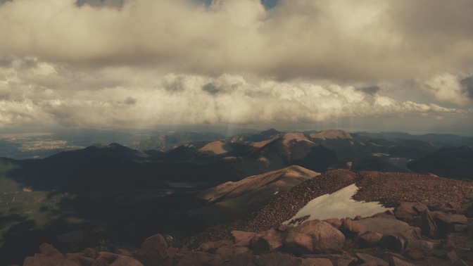clouds over mountain