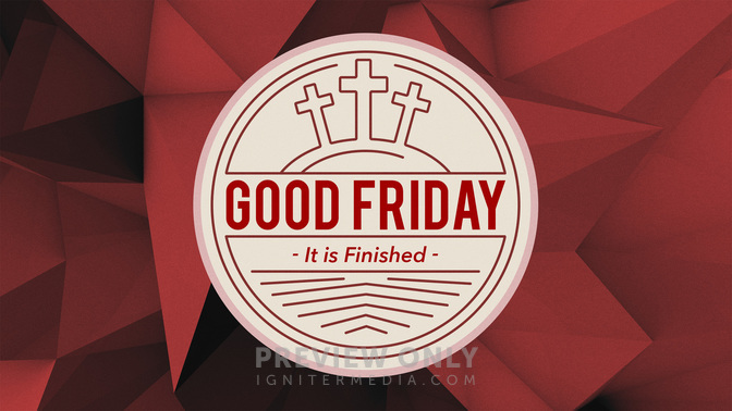 low poly - good friday