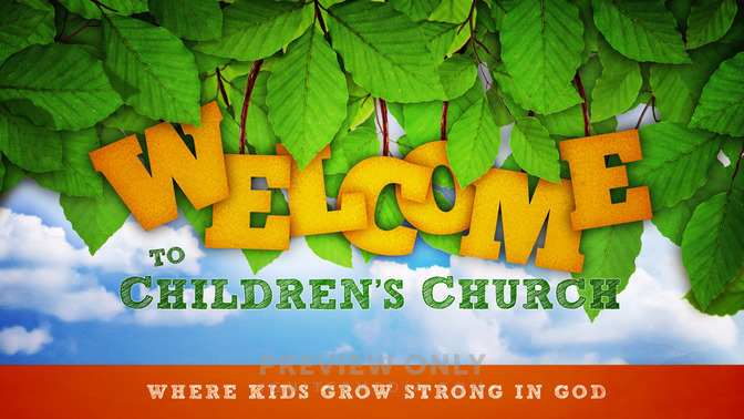 welcome to childrens church