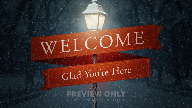 lamppost - welcome