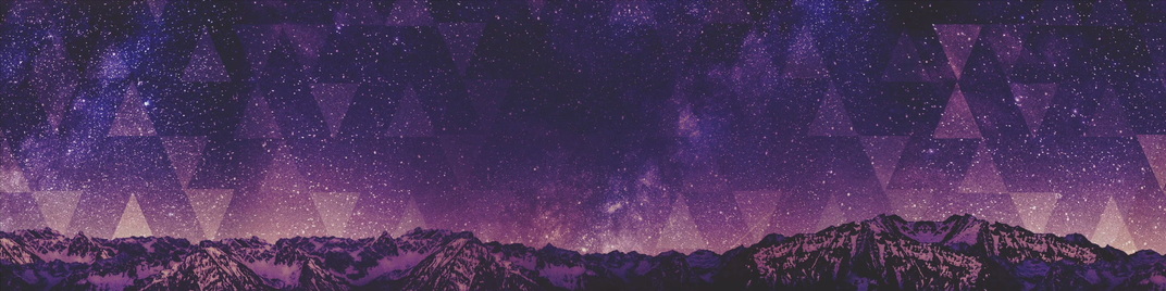 starry mountain sky