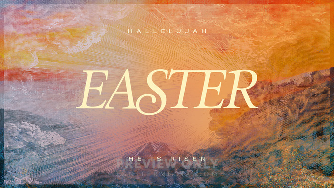 easter etching - easter