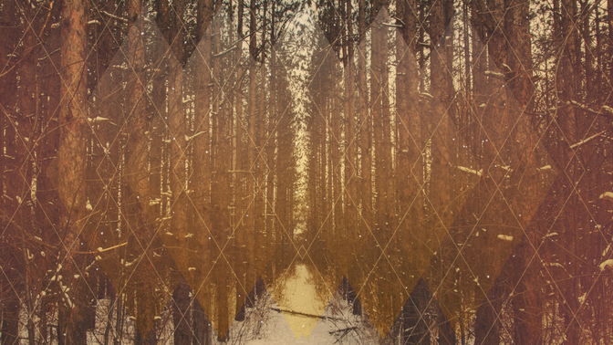 geometric nature - diamonds forest