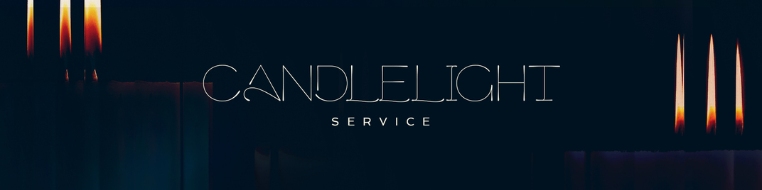 gradient glass - candlelight service