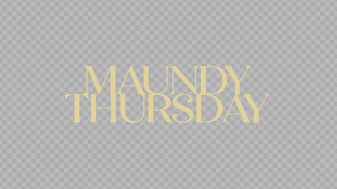easter colors - maundy thursday