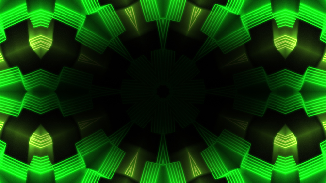 kaleidoscope - green
