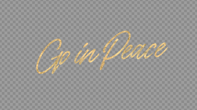 advent type - go in peace