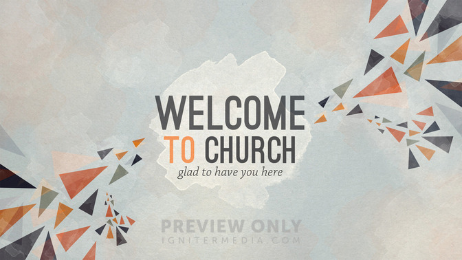 autumn triangles - welcome to church