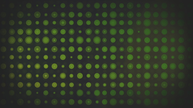circle grid - green