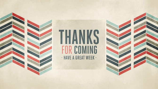 chevron - thanks for coming