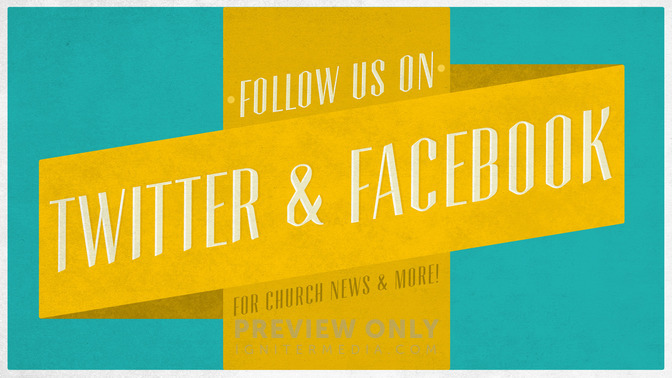 illustrated banner - follow us on twitter & facebook