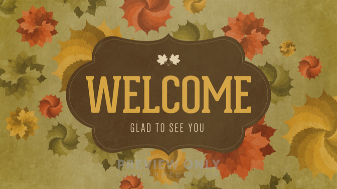 autumn leaves - welcome