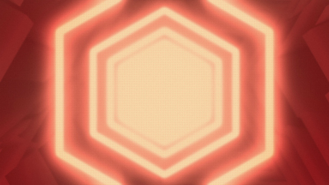 retro laser glow - red