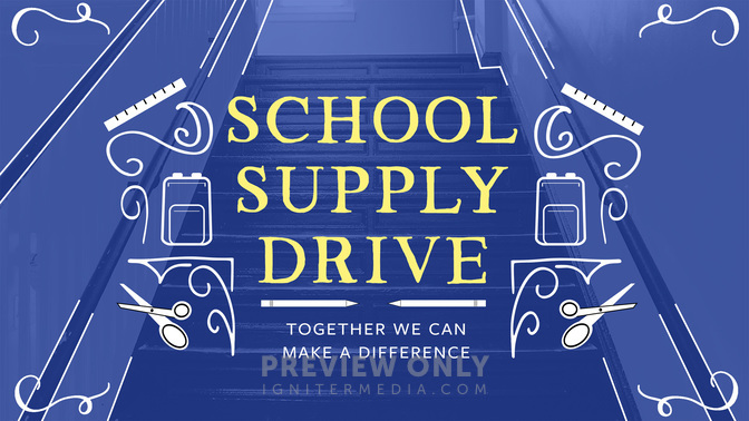 school supply drive