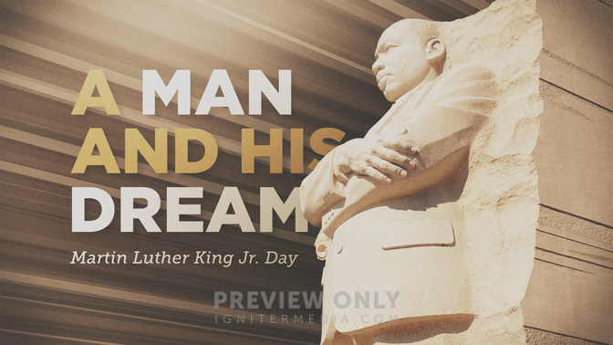 a man with a dream