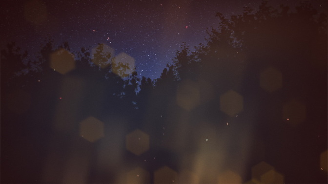 nighttime embers - near