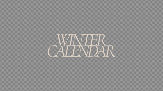 twilight cascade - winter calendar