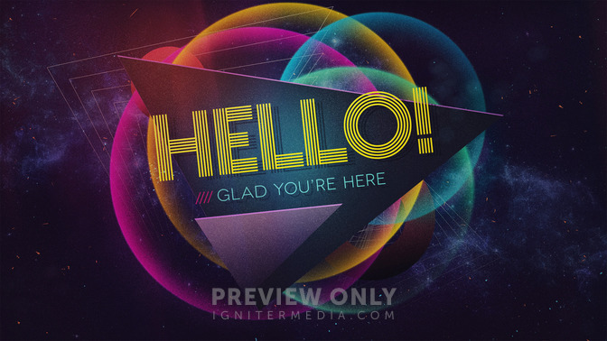 neon galaxy - hello