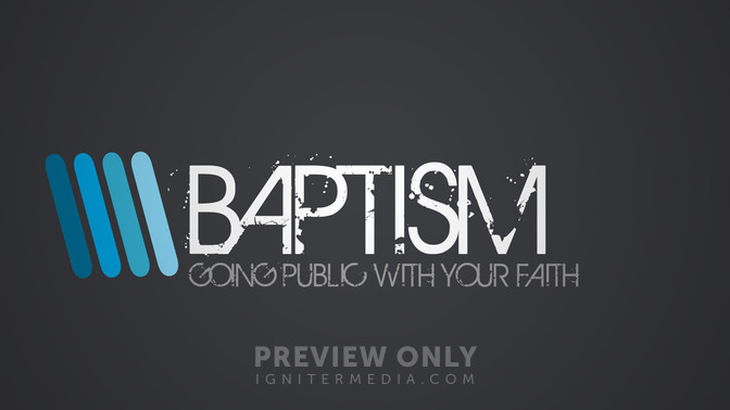 modern lines - baptism