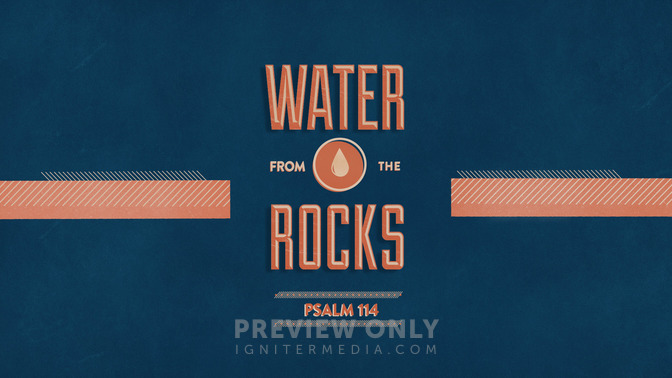 water from the rocks