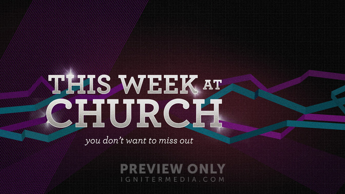 modern ribbons - this week at church