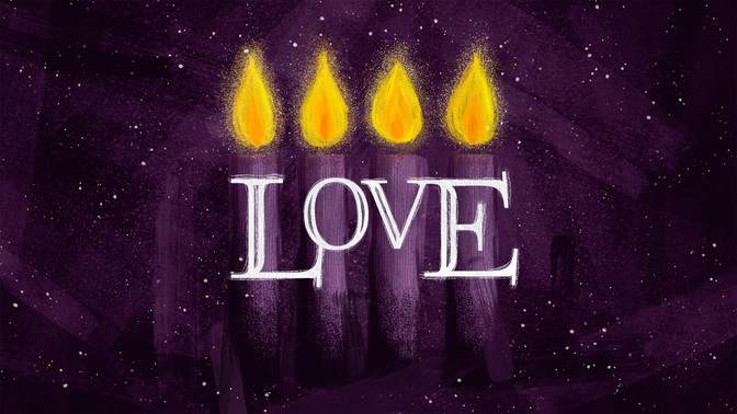 jeweled brush advent - love