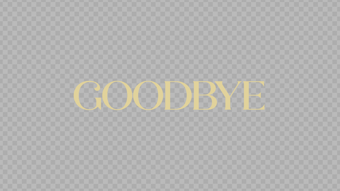 lent colors - goodbye