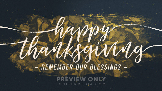 brushed leaves - happy thanksgiving