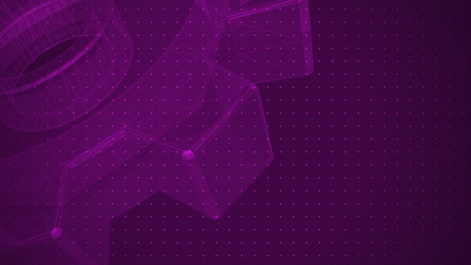 retro wireframe vbs - purple