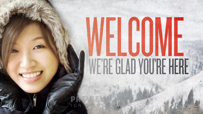 winter smile - welcome red