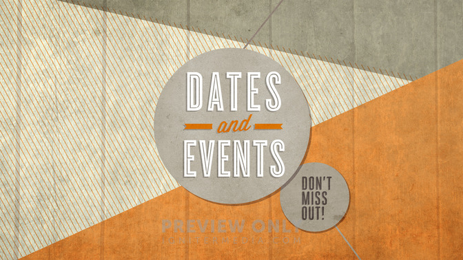 pastel color - dates and events