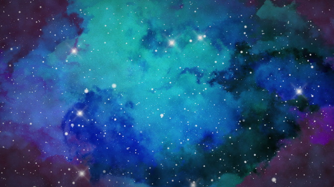 galaxies far away - blue
