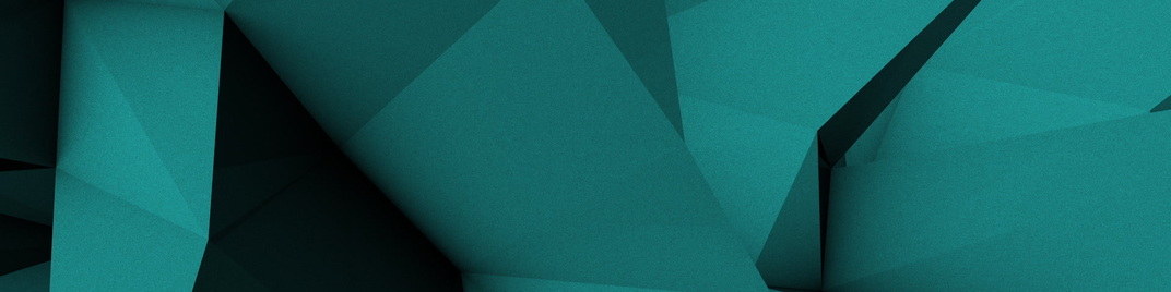 low poly - teal