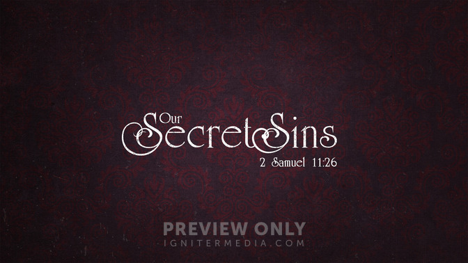 our secret sins