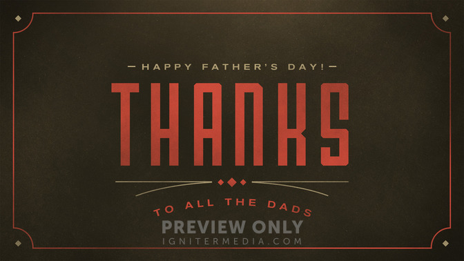 western lines - thanks to all the dads