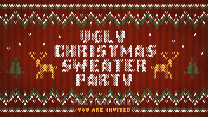 ugly christmas sweater party
