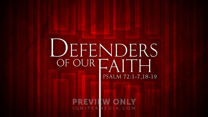 defenders of our faith