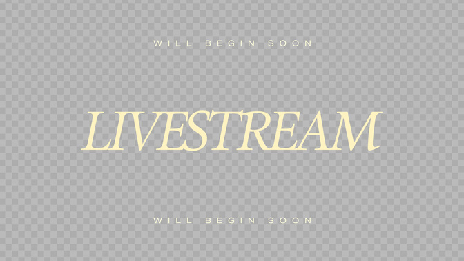 easter etching - livestream will begin soon