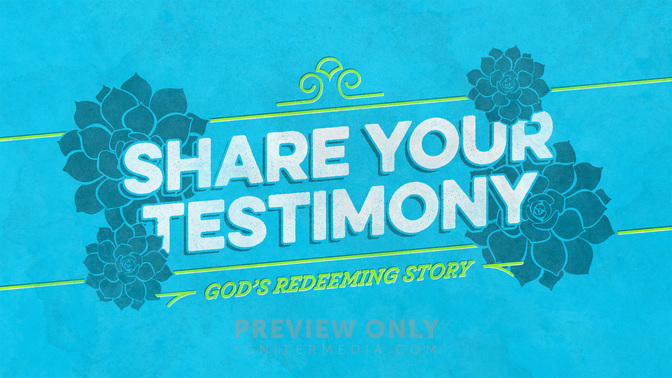 succulent - share your testimony