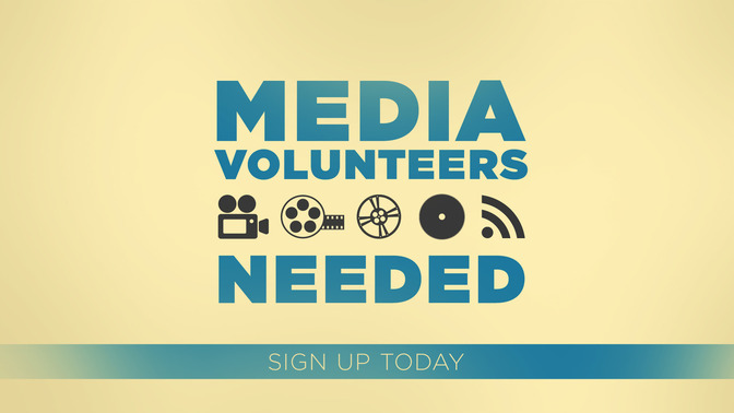 media volunteers needed