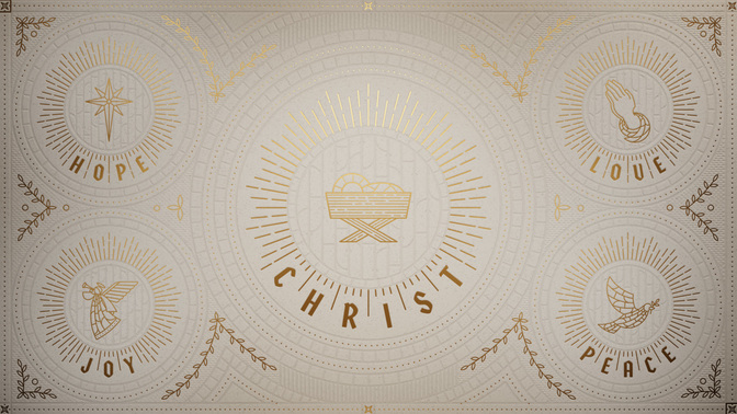 advent gold - christ