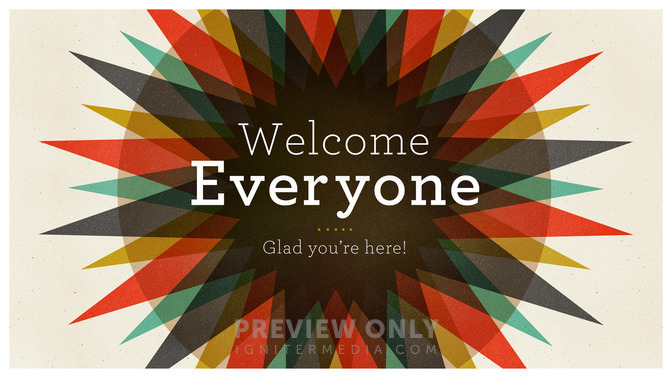 star burst - welcome everyone