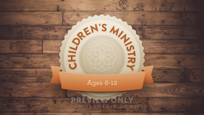 wooden emblem - childrens ministry